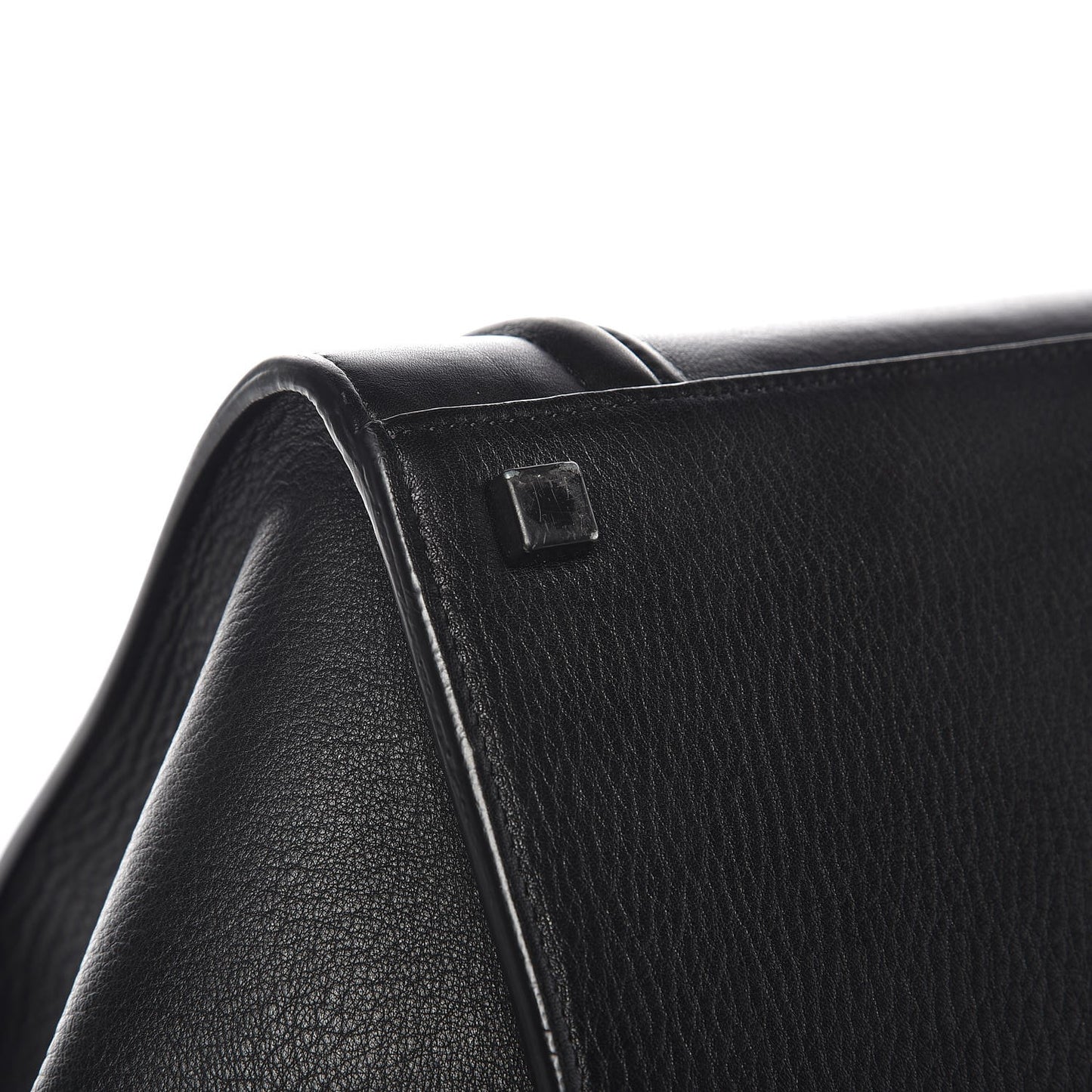 Grained Calfskin Medium Phantom Luggage Black