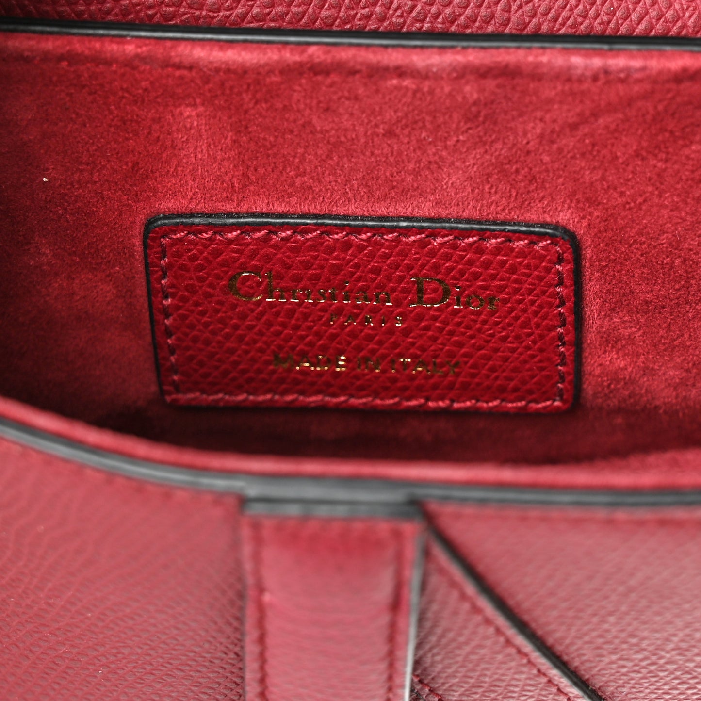 Calfskin Mini Saddle Bag Red