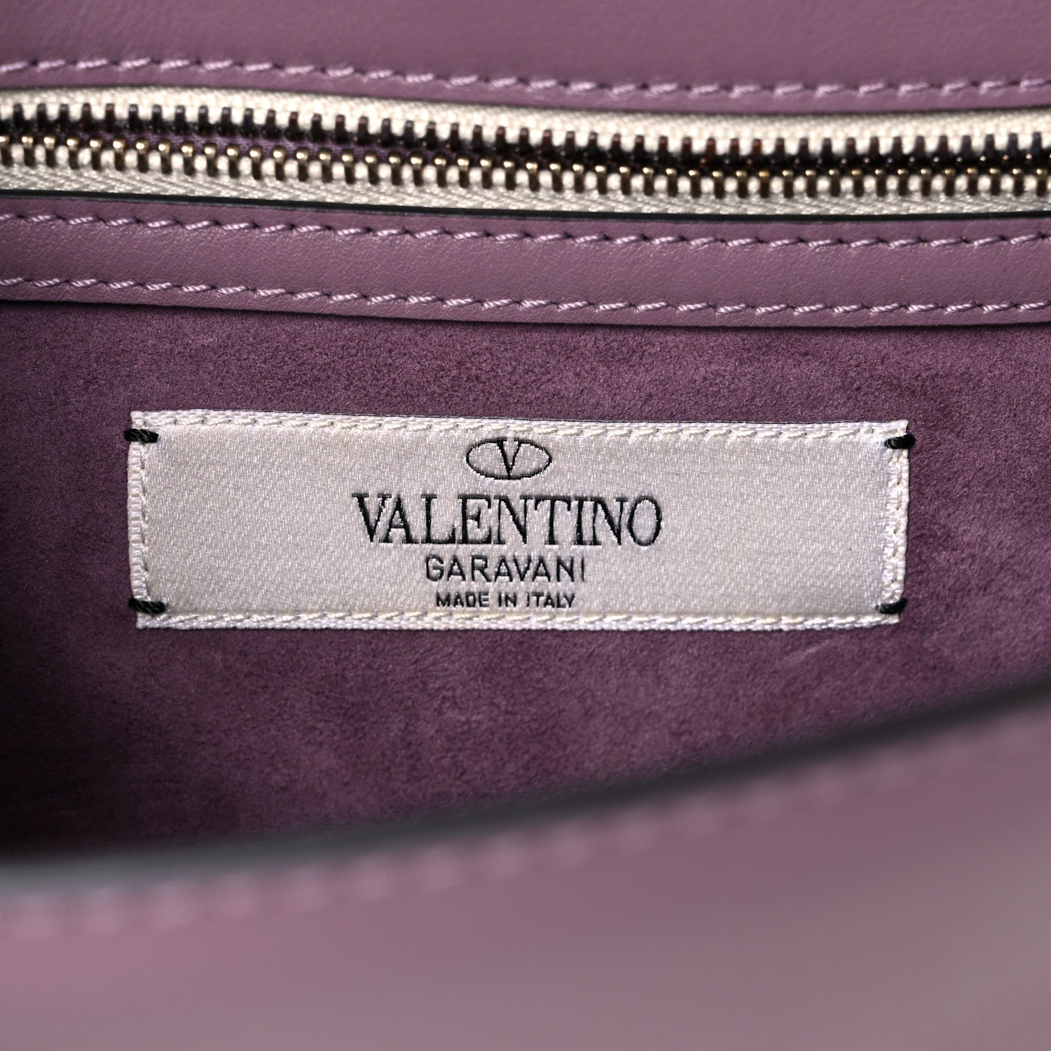 Valentino Garavani Vitello Monogram Kimono 1997 Print Small Glam Lock Rockstud Flap Dark Mauve 5 of 16