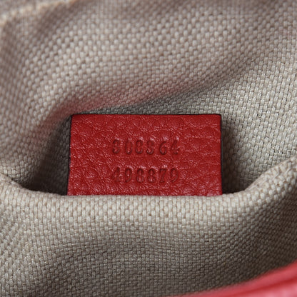 Gucci Pebbled Calfskin Small Soho Disco Bag Tabasco Red 7 of 11