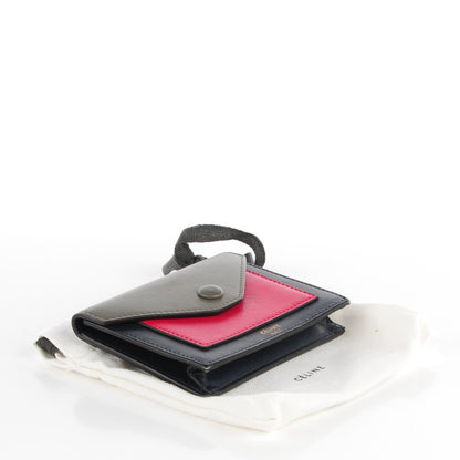 Celine Smooth Calfskin Pocket Card Holder Fushia 4 of 7