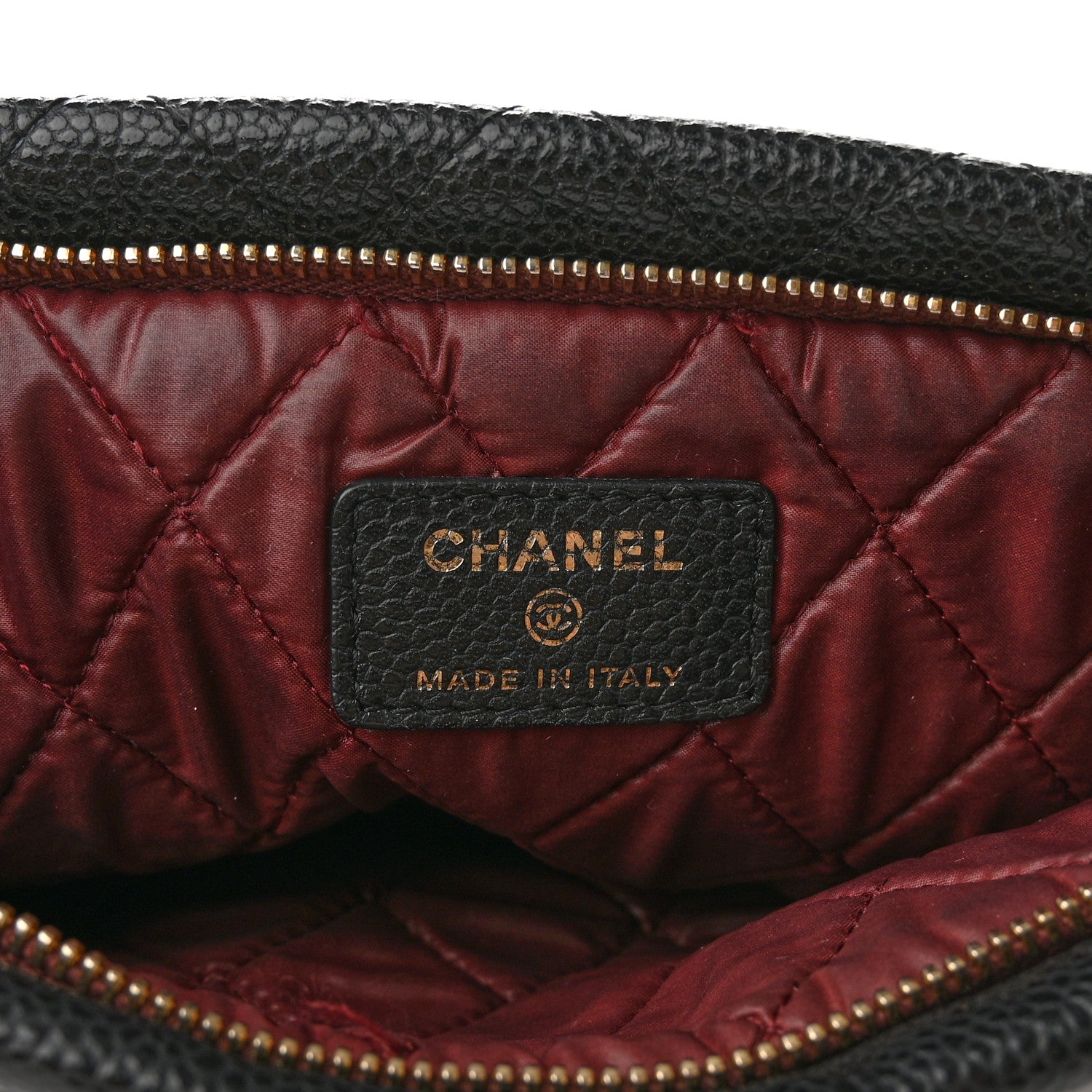 Chanel Caviar Quilted CC Beauty Clutch Black 7 of 14