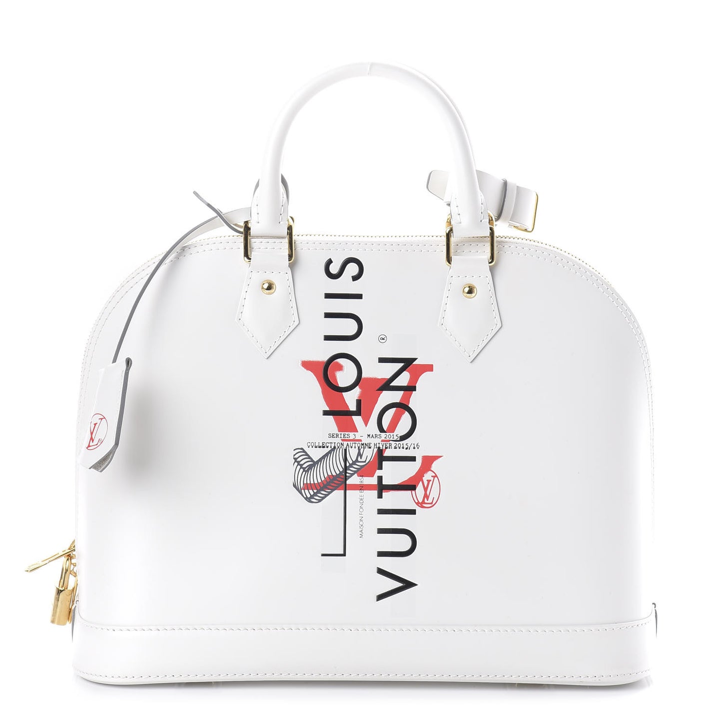 Smooth Calfskin Signature Alma PM White