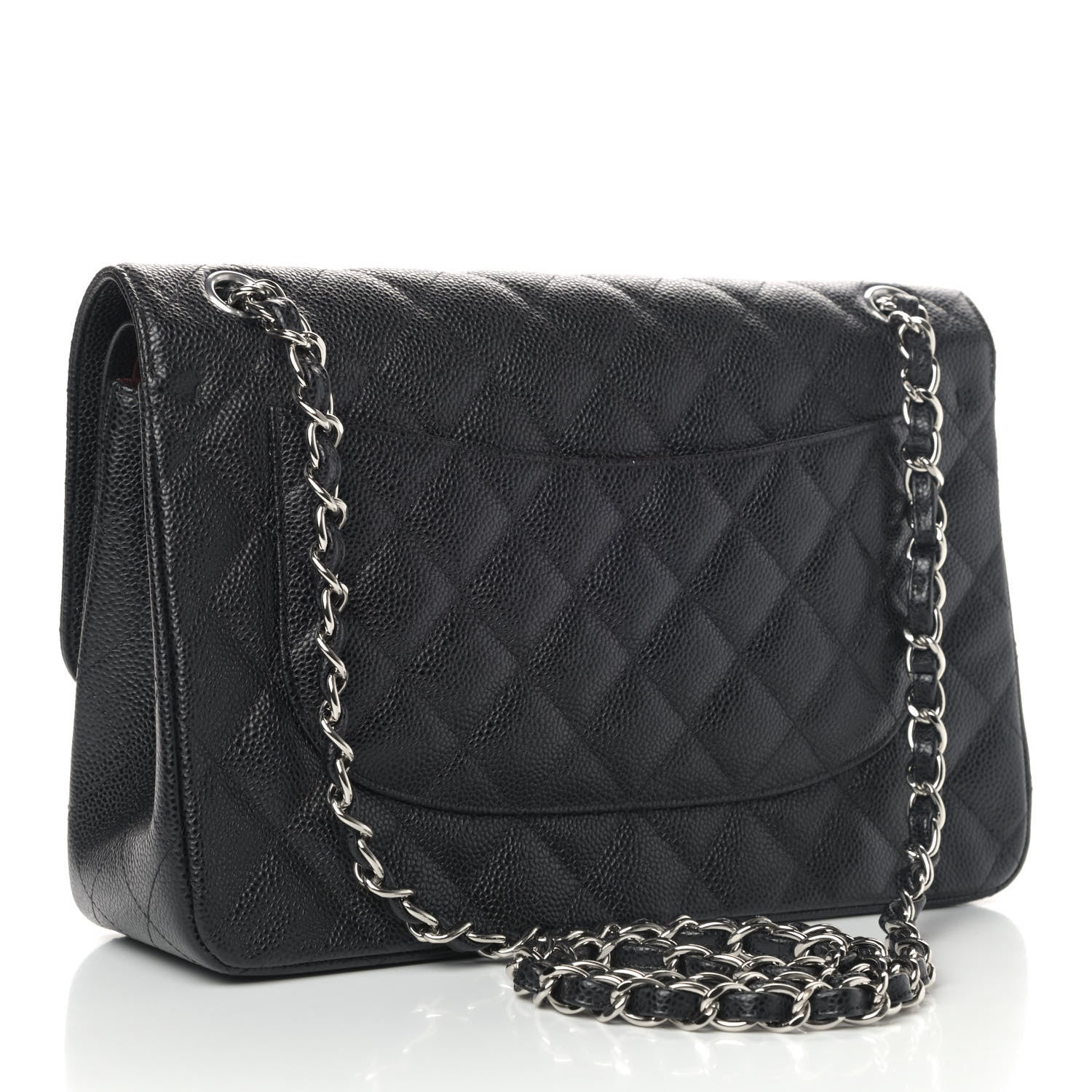 Chanel Caviar Quilted Jumbo Double Flap Black 2 of 4