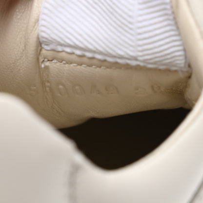 Gucci Calfskin Interlocking G Heart Rhyton Sneakers 35 Mystic White 8 of 9