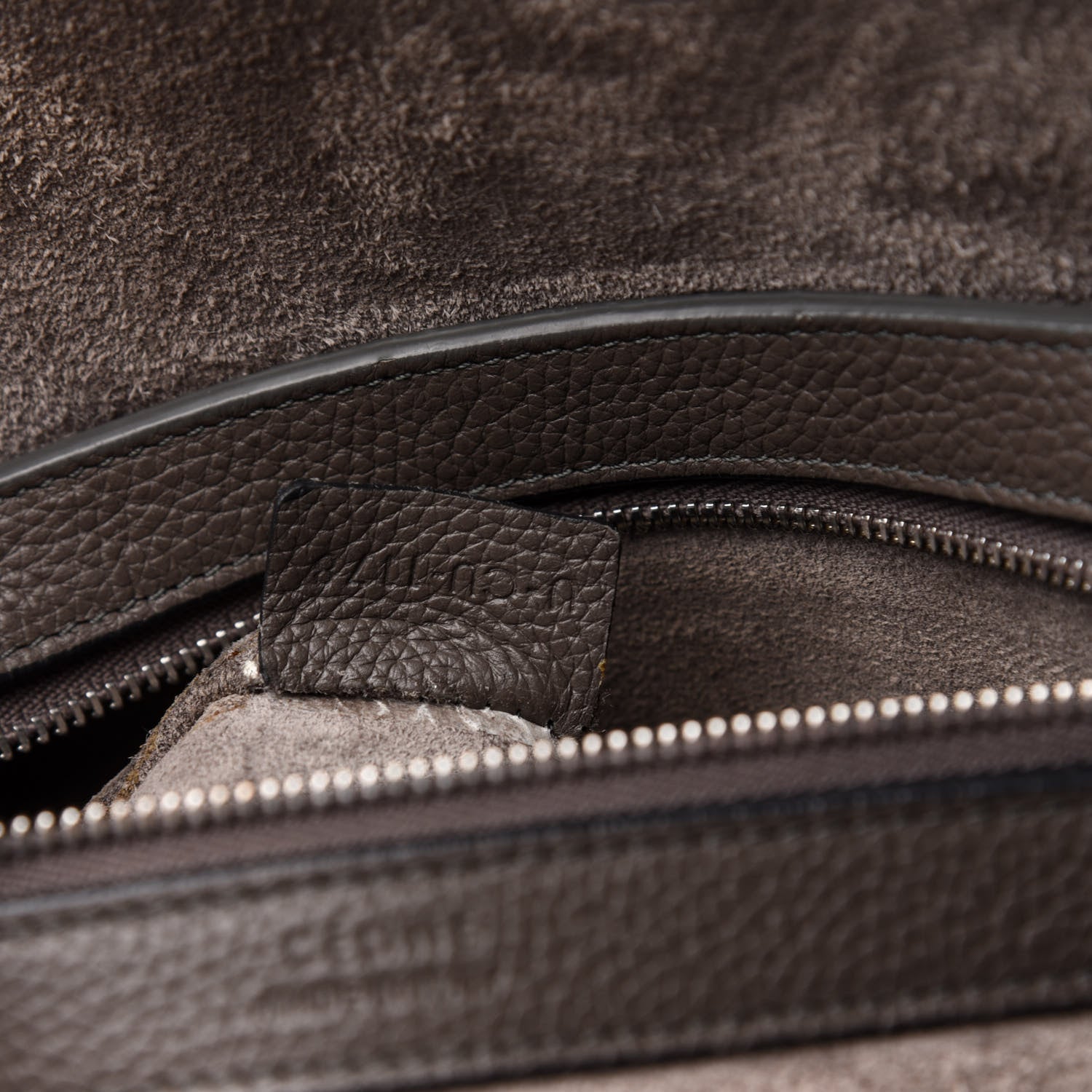 Celine Soft Grained Calfskin Small Belt Cabas Phantom Brown 7 of 10