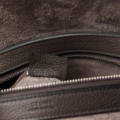 Celine Soft Grained Calfskin Small Belt Cabas Phantom Brown 7 of 10