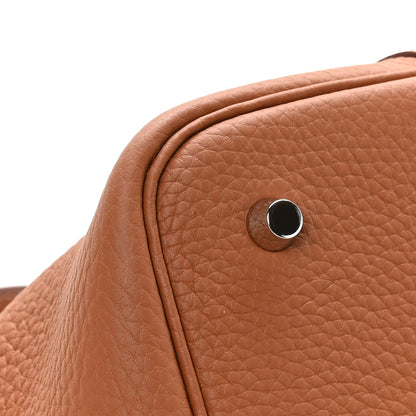 Hermes Taurillon Clemence Picotin Lock 22 MM Gold 9 of 13