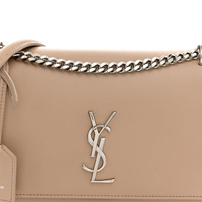Saint Laurent Calfskin Medium Monogram Sunset Dark Beige 7 of 13