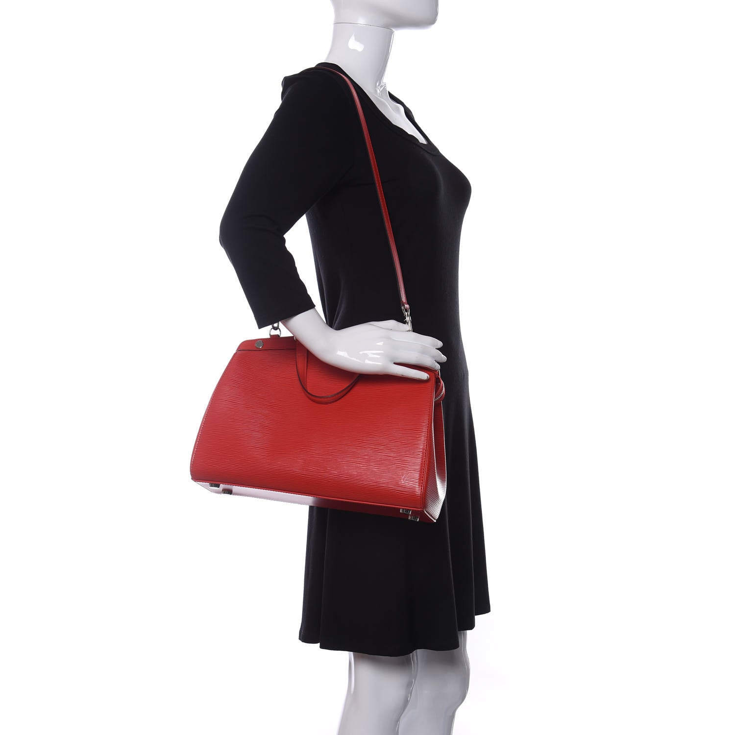 Louis Vuitton Epi Brea MM Coquelicot 2 of 10