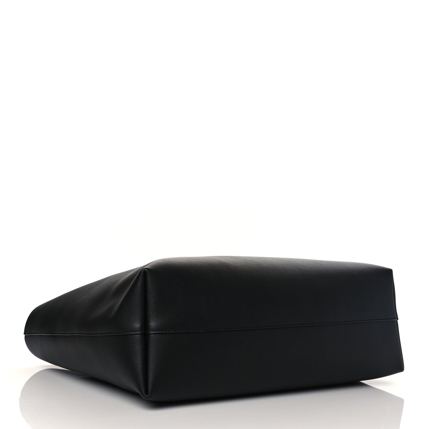 Calfskin Large Shopping Tote Black