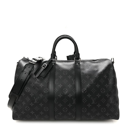 Louis Vuitton Monogram Eclipse Keepall Bandouliere 45 1 of 9