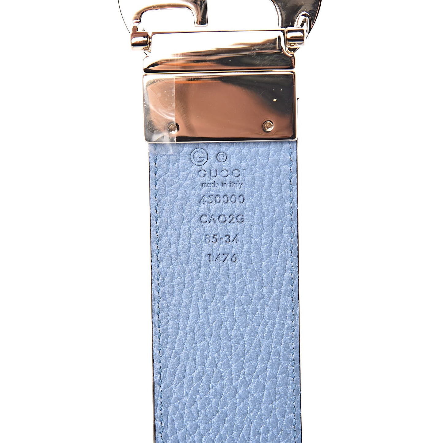 Dollar Calfskin 1973 Reversible Belt 85 34 Black Mineral Blue