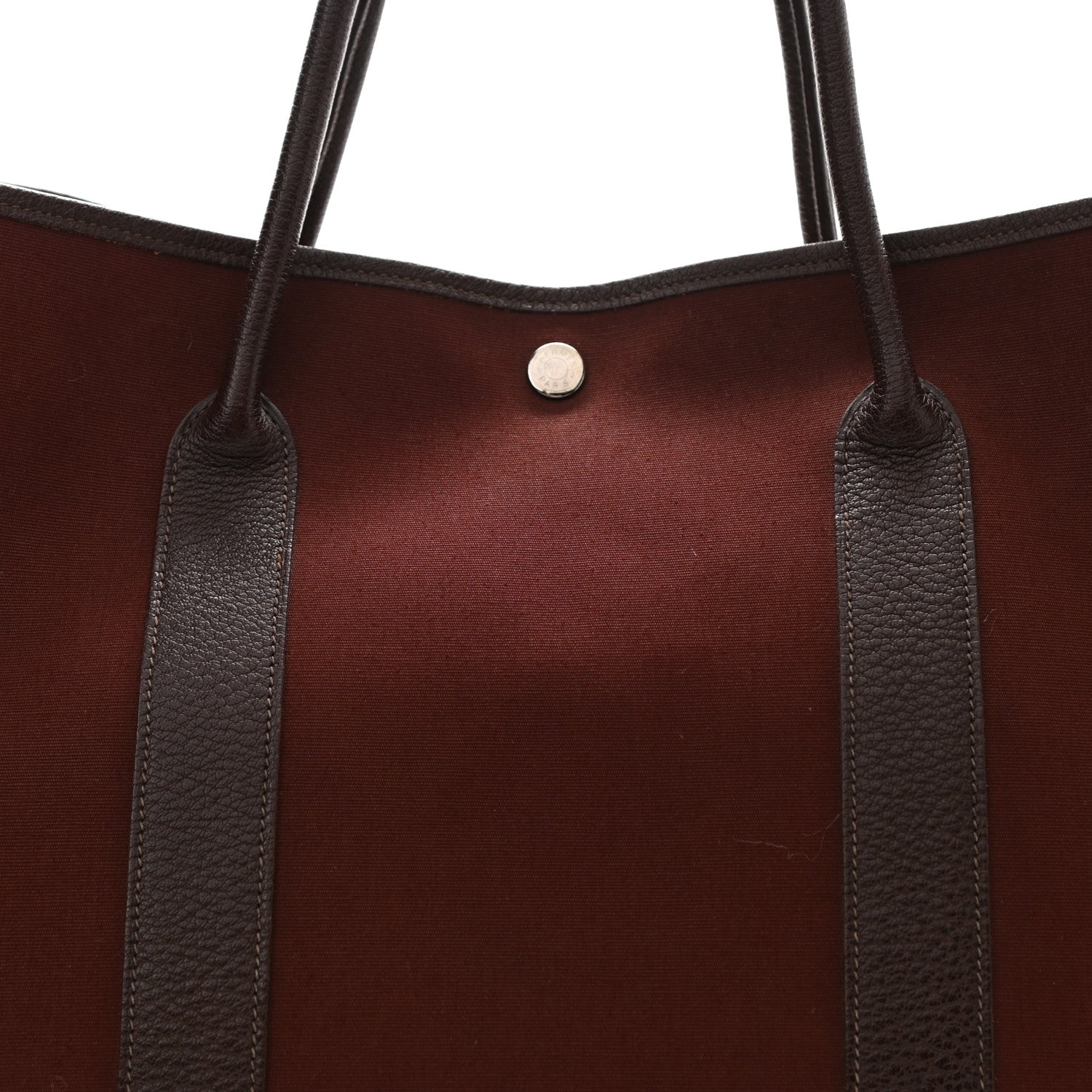 Hermes Toile Buffle Garden Party 49 GM Havane Rouge H 8 of 20