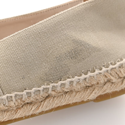Chanel Canvas Grosgrain CC Espadrilles 40 Light Green Black 11 of 13
