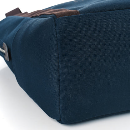 Hermes Toile Groom School Backpack Bleu Navy Feu 7 of 8
