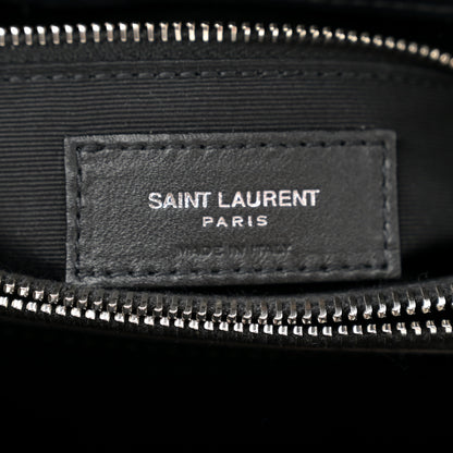 Saint Laurent Calfskin Y Quilted Monogram Medium Loulou Chain Satchel Black 6 of 10