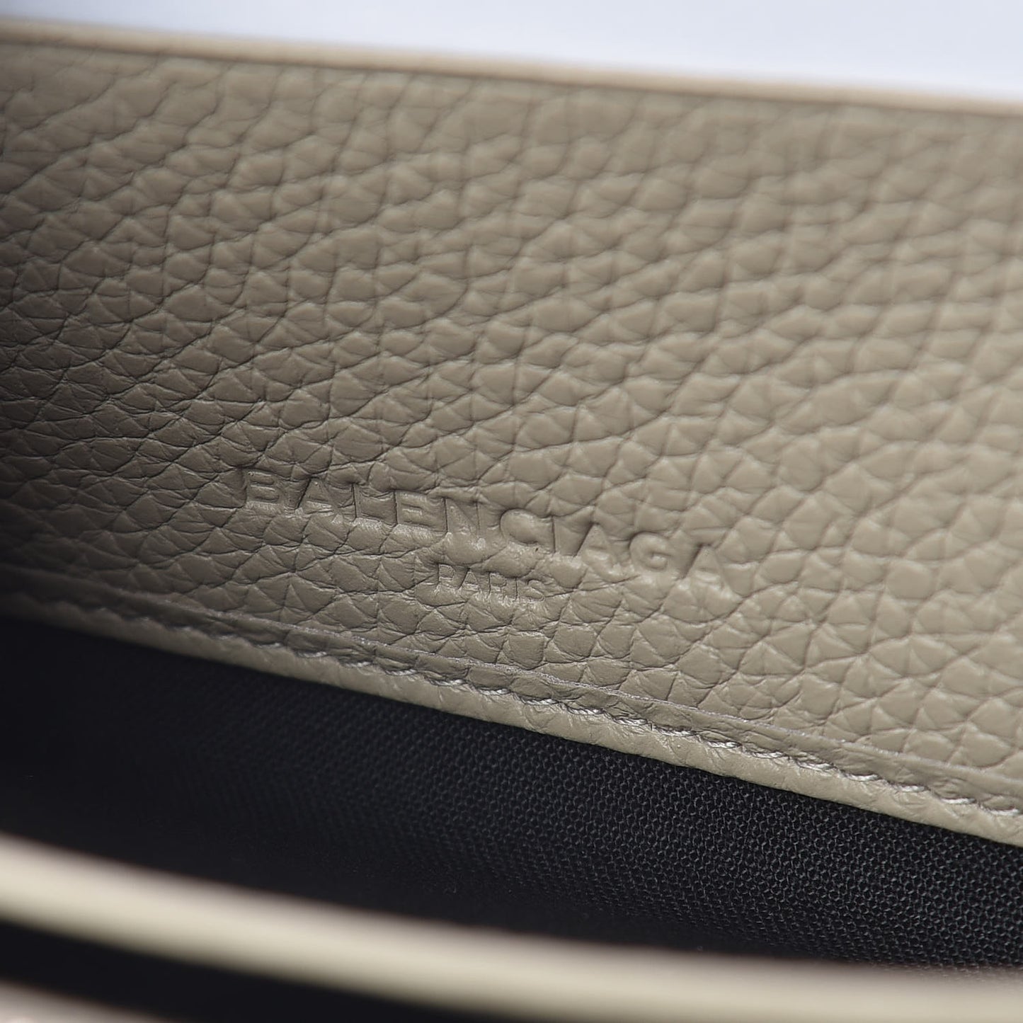 Veau Grana Perforated Blackout Hardware Continental Zip Around Wallet Gris Cendre