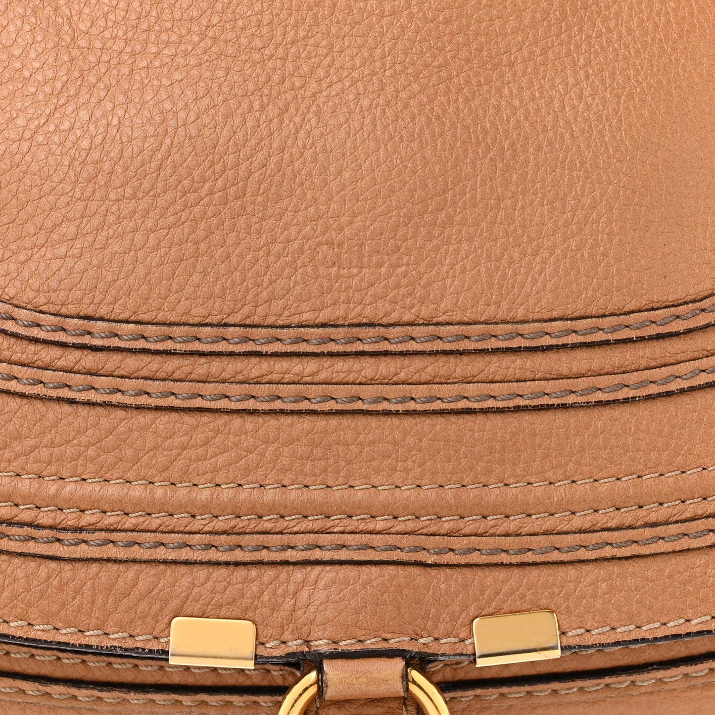Calfskin Medium Marcie Satchel Light Tan