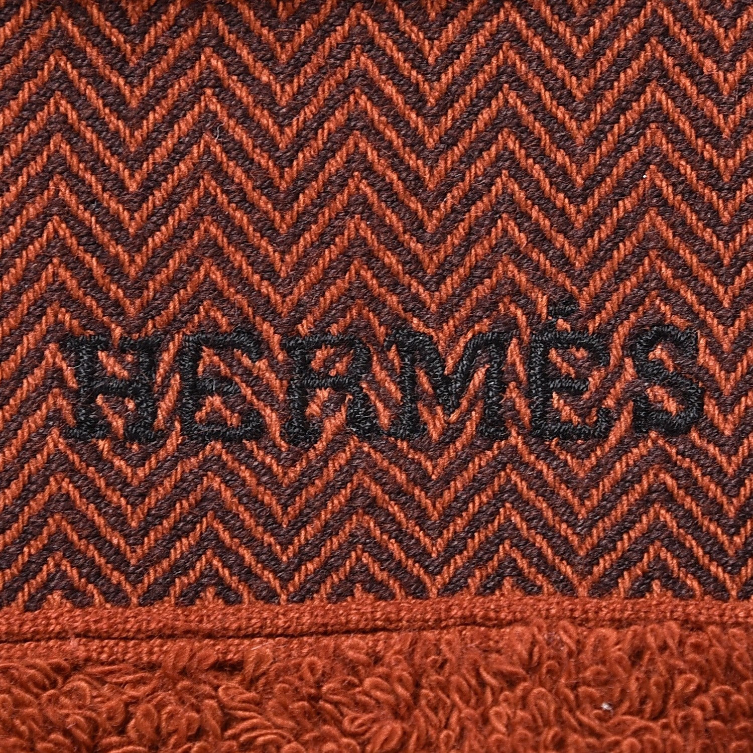 Hermes Cotton Drap De Bain Chevron Beach Towel 2 of 5