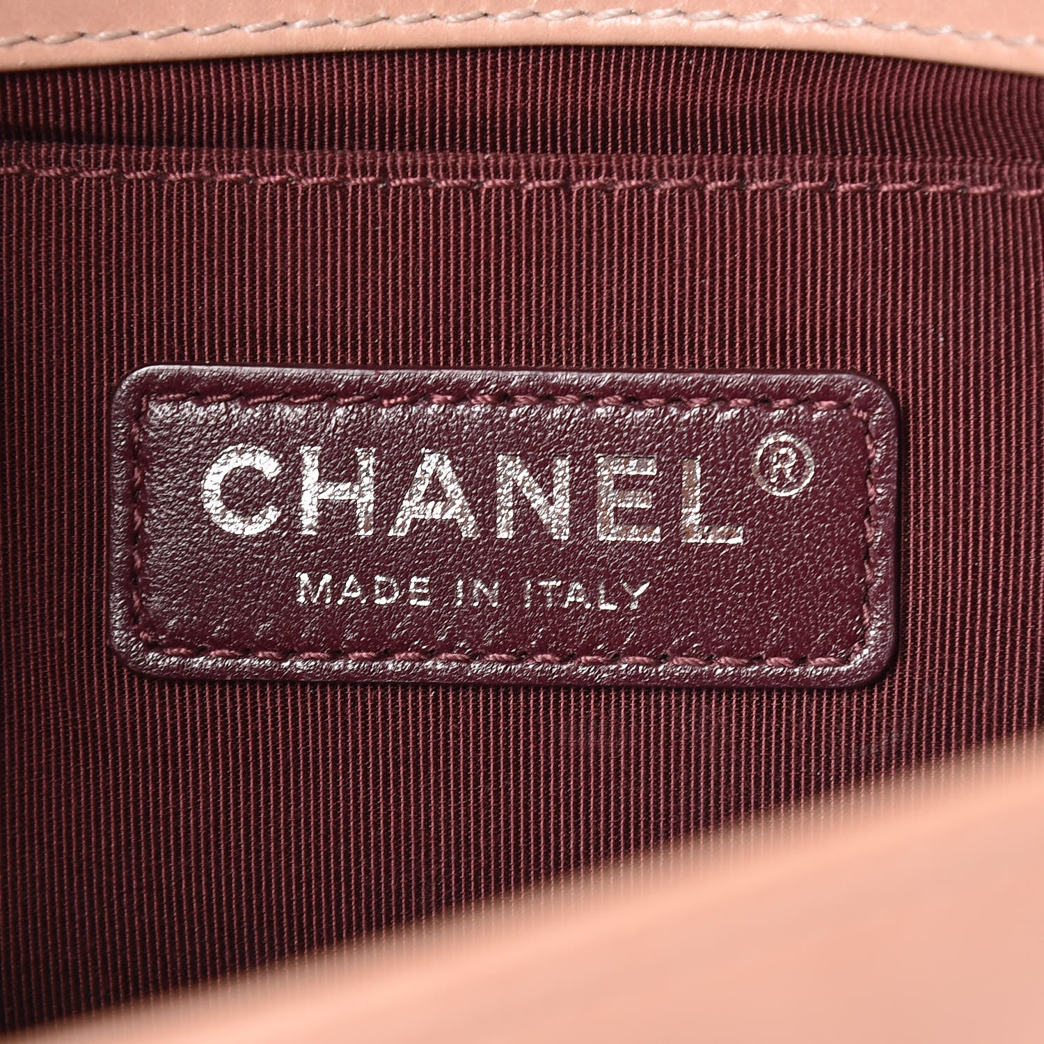 Chanel Glazed Calfskin Small Boy Chained Flap Pink 7 of 11