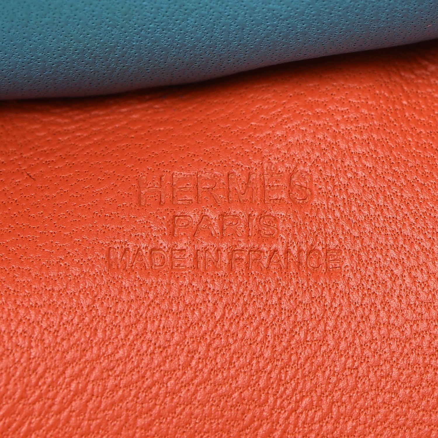 Hermes Milo Lambskin Grigri Rodeo Bag Charm MM Bleu De Malte Cornal 3 of 4
