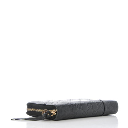 Gucci Guccissima Signature Microguccissima Bree Zip Around Wallet Black 4 of 9