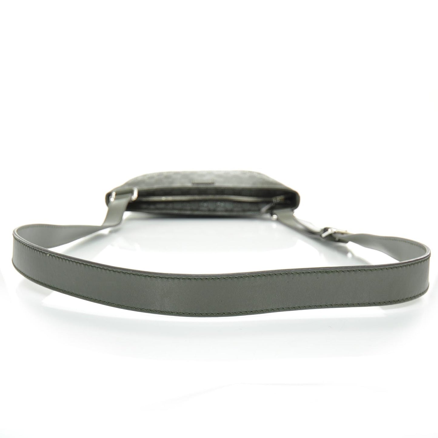 Imprime Monogram Medium Flat Messenger Bag Military