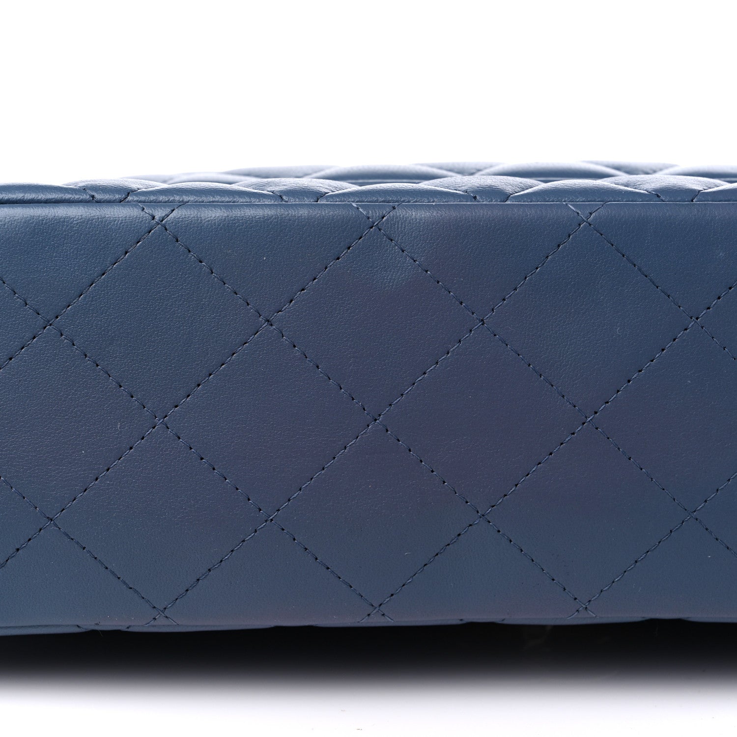 Chanel Lambskin Quilted Maxi Double Flap Blue 16 of 21