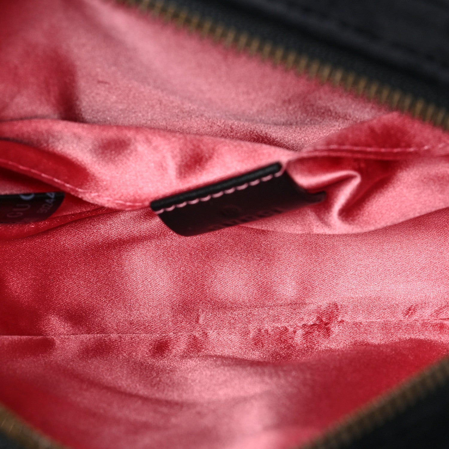 Gucci Velvet Matelasse GG Marmont Belt Bag 85 34 Black 5 of 9