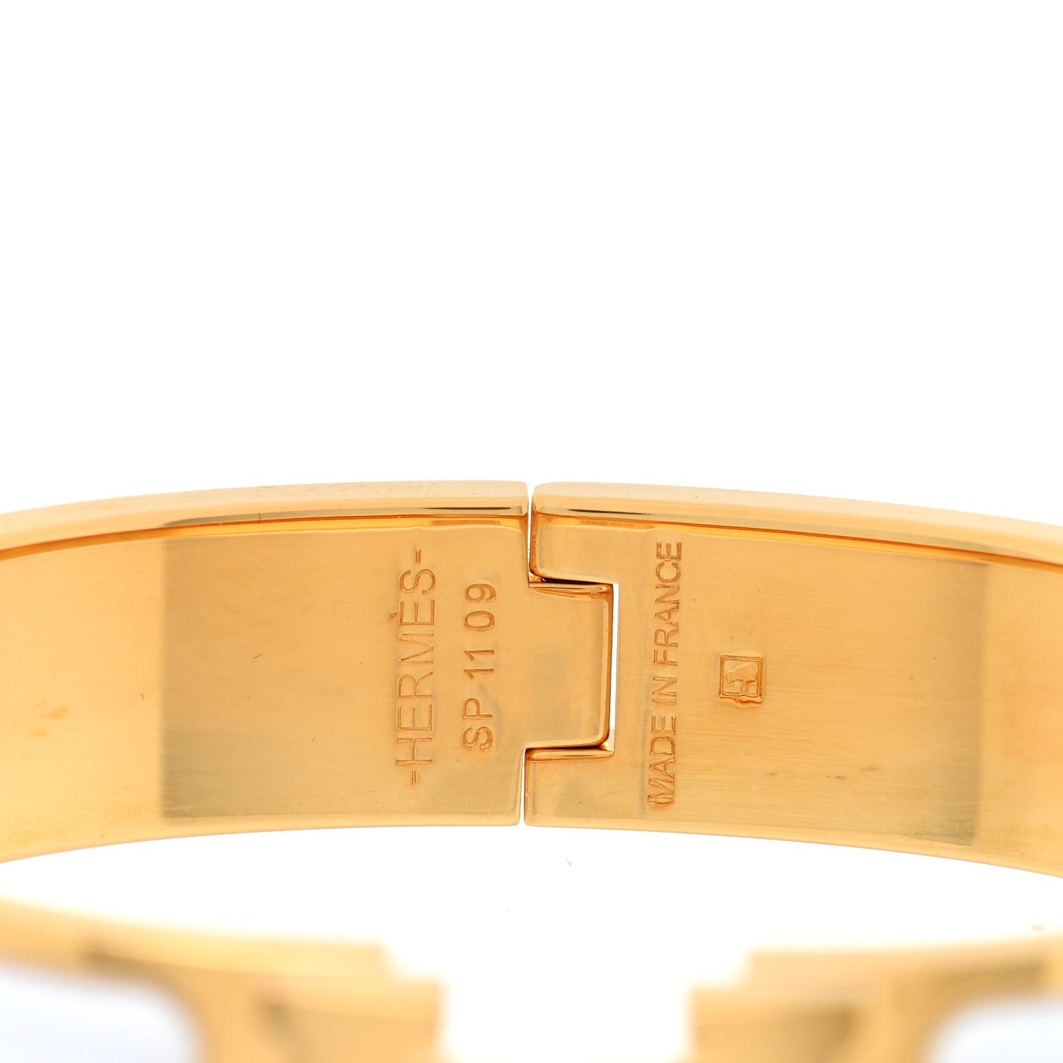 Hermes Enamel Narrow Clic Clac H Bracelet PM White 4 of 5