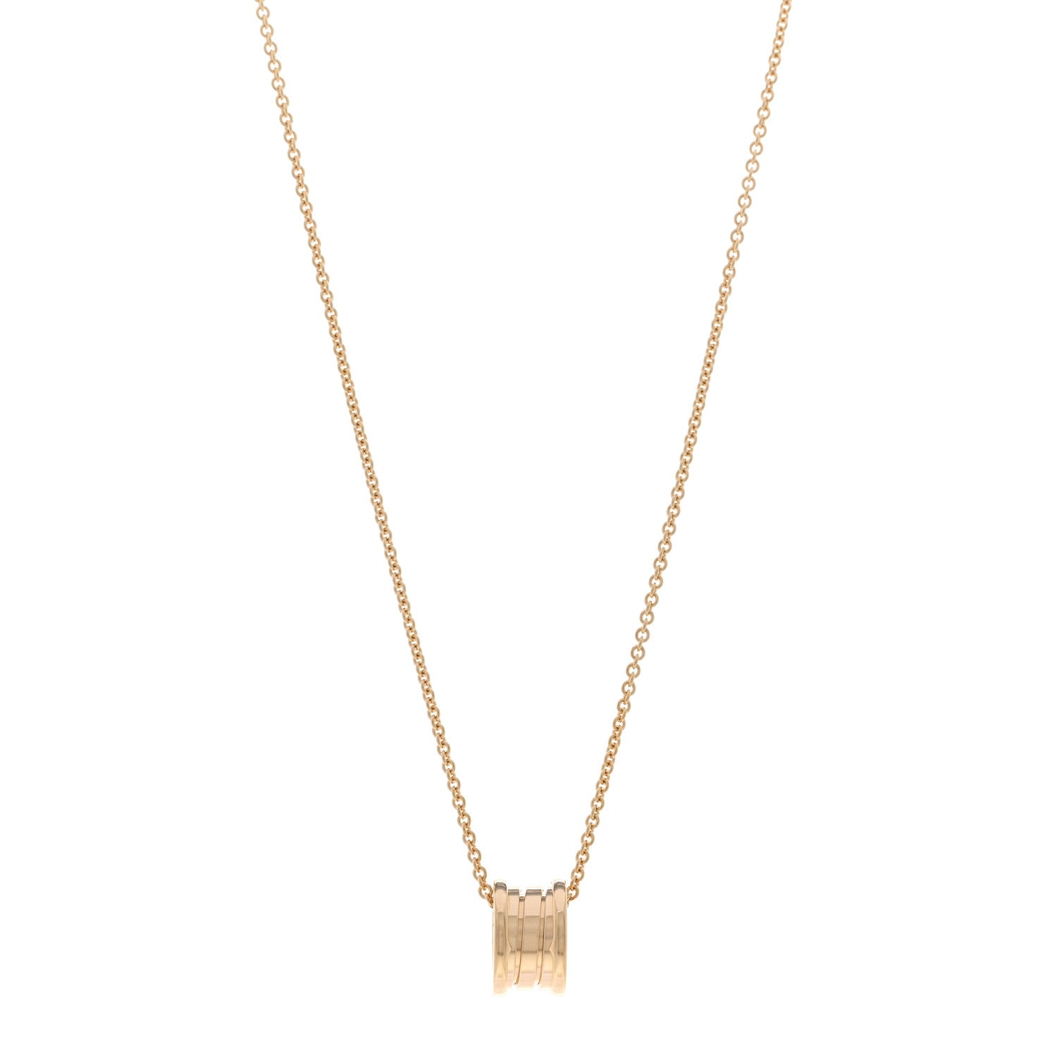 Bulgari 18K Yellow Gold B.Zero1 Pendant Necklace 1 of 5