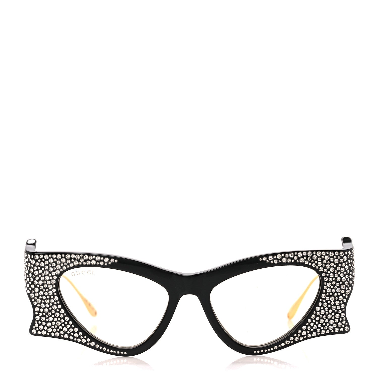 Gucci Crystal Cateye Hollywood Forever Sunglasses GG1328S Black 2 of 9