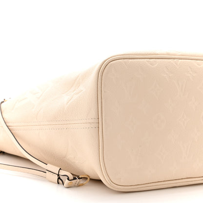 Louis Vuitton Empreinte Monogram Giant Neverfull MM Cream 8 of 9