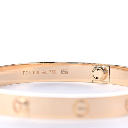 Cartier 18K Yellow Gold LOVE Bracelet 18 5 of 7