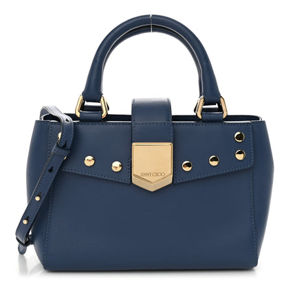 Jimmy Choo Calfskin Small Lockett Tote Jeans 1 of 11