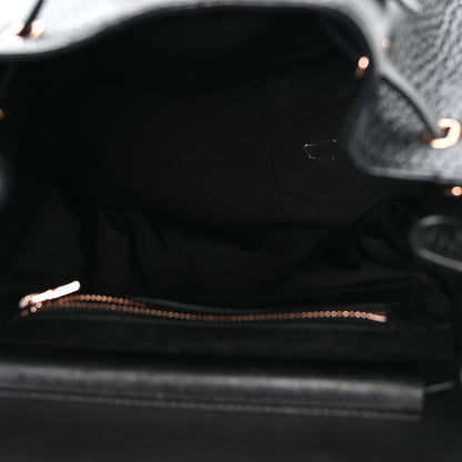 Alexander Wang Pebbled Calfskin Prisma Skeletal Backpack Black Rose Gold Hardware 5 of 11