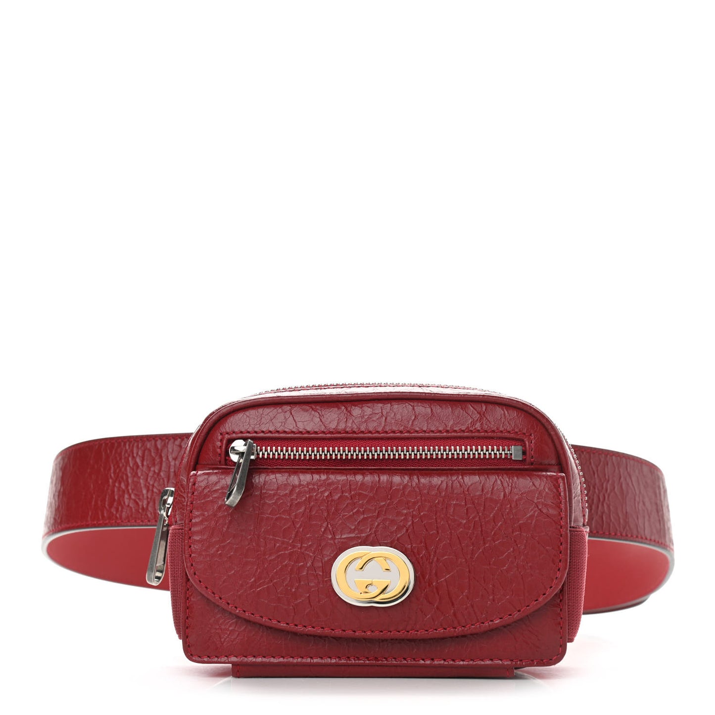 Fluffy Calfskin Mini Morpheus Belt Bag 90 36 Red