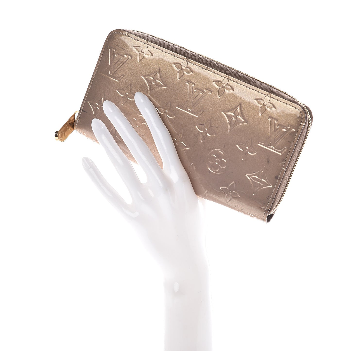 Vernis Zippy Wallet Beige Poudre