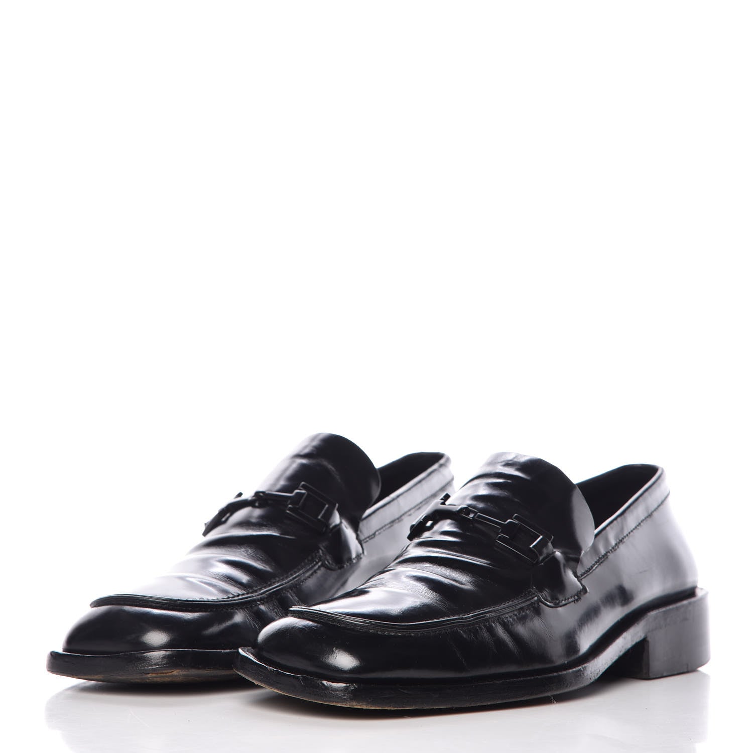 Gucci Calfskin Mens Horsebit Loafers 7.5 Black 2 of 14