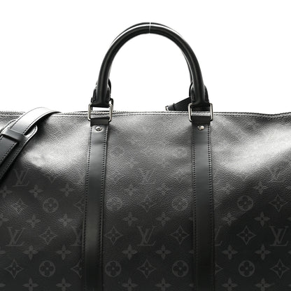 Louis Vuitton Monogram Eclipse Keepall Bandouliere 55 8 of 10