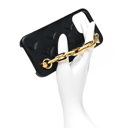 Louis Vuitton Lambskin Embossed Monogram Coussin iPhone 13 Pro Bumper Black 2 of 11
