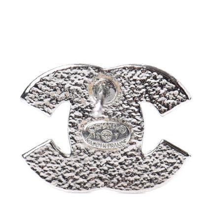 Chanel Crystal CC Earrings Silver 3 of 5