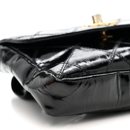 Chanel Patent Flap Waist Belt Bag Black 9 of 22