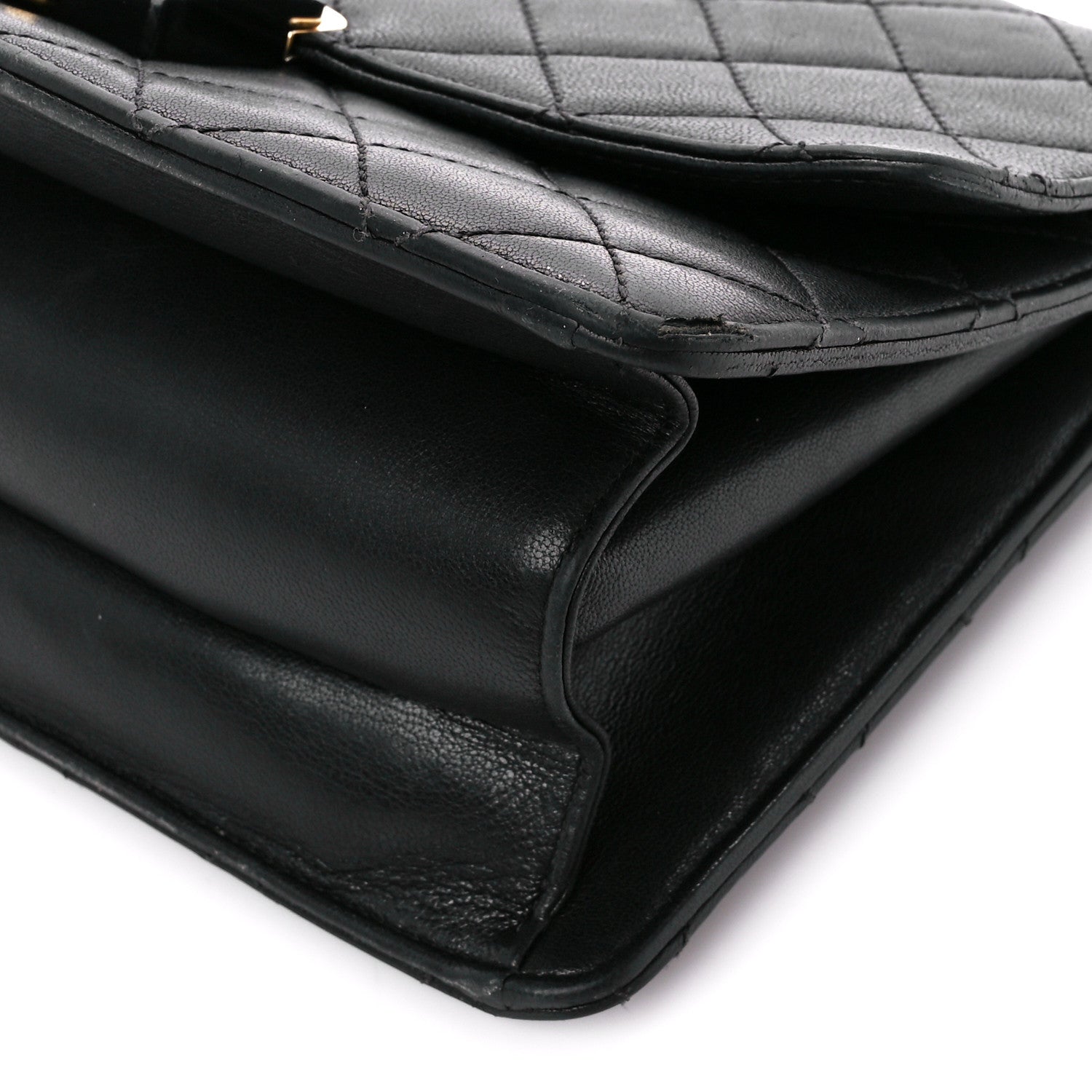 Chanel Sheepskin Quilted Large Beauty Lock Flap Black 11 of 11