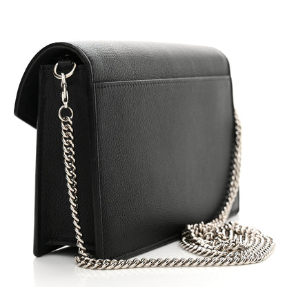 Louis Vuitton Soft Calfskin My Lockme Chain Pochette Black 3 of 10
