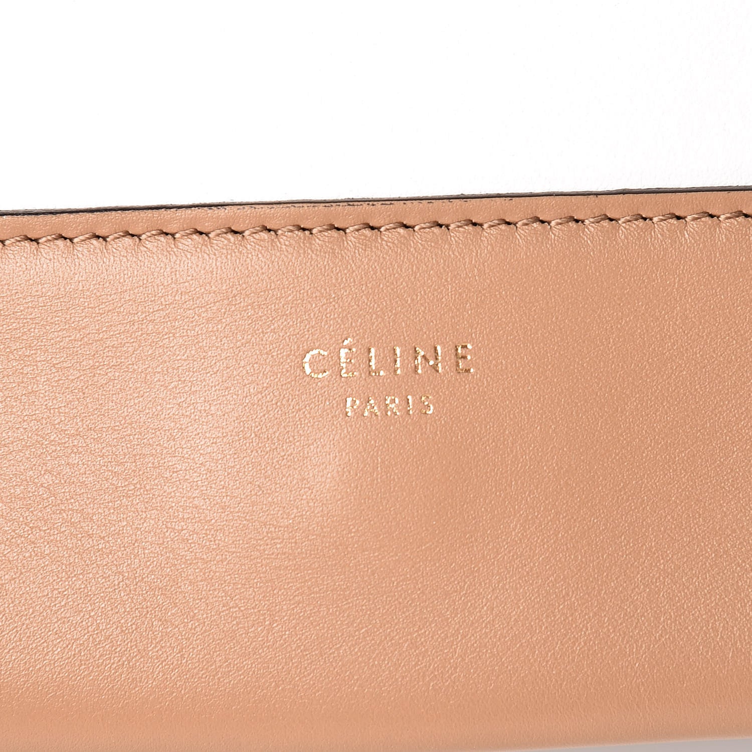 Celine Shiny Smooth Calfskin Medium Frame Shoulder Bag Tan Optic White 6 of 11