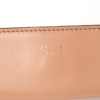 Celine Shiny Smooth Calfskin Medium Frame Shoulder Bag Tan Optic White 6 of 11