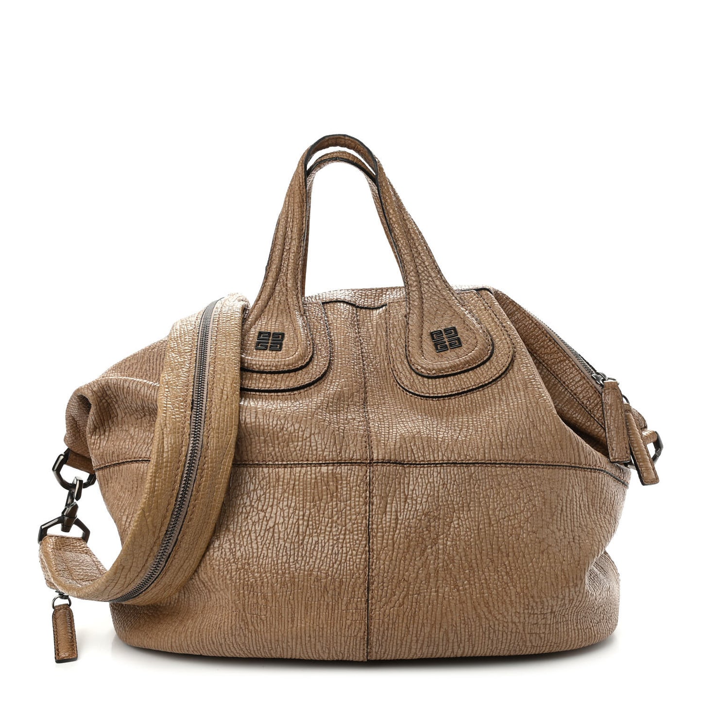 Pebbled Calfskin Medium Nightingale Brown