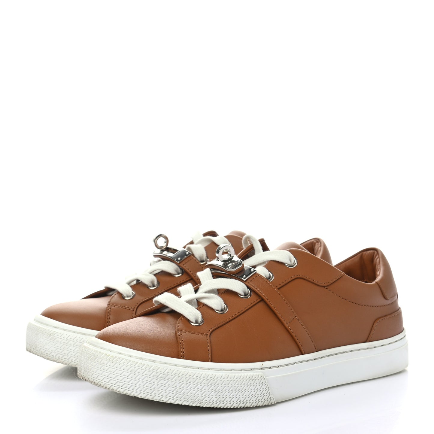Calfskin Day Sneakers 36.5 Naturel